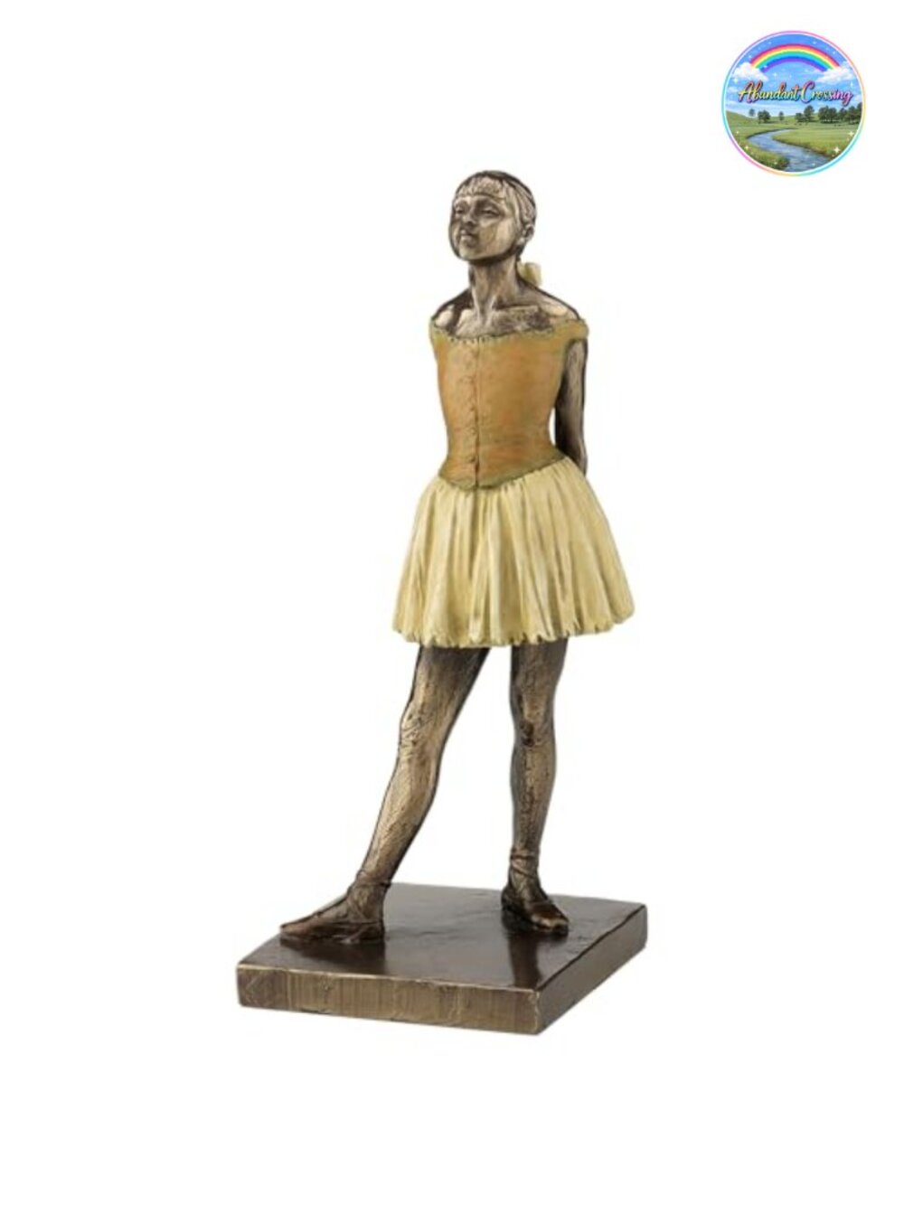 Degas Little Dancer Ballerina Statue Cold Cast Bronze Finish Sculpture